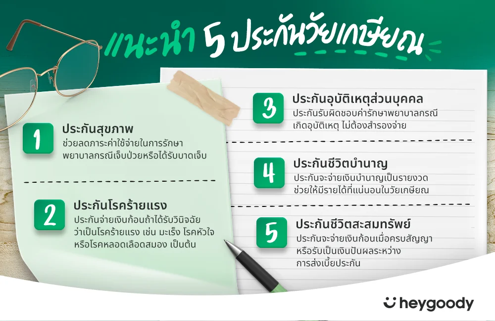 5 ประกันวัยเกษียณ