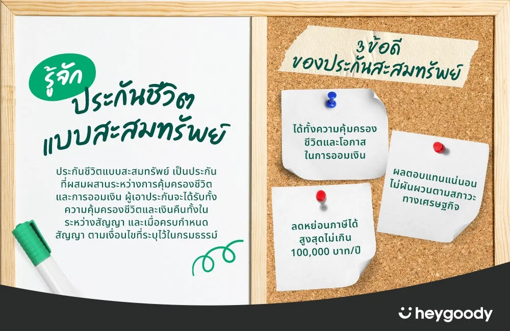 ประกันสะสมทรัพย์คืออะไร