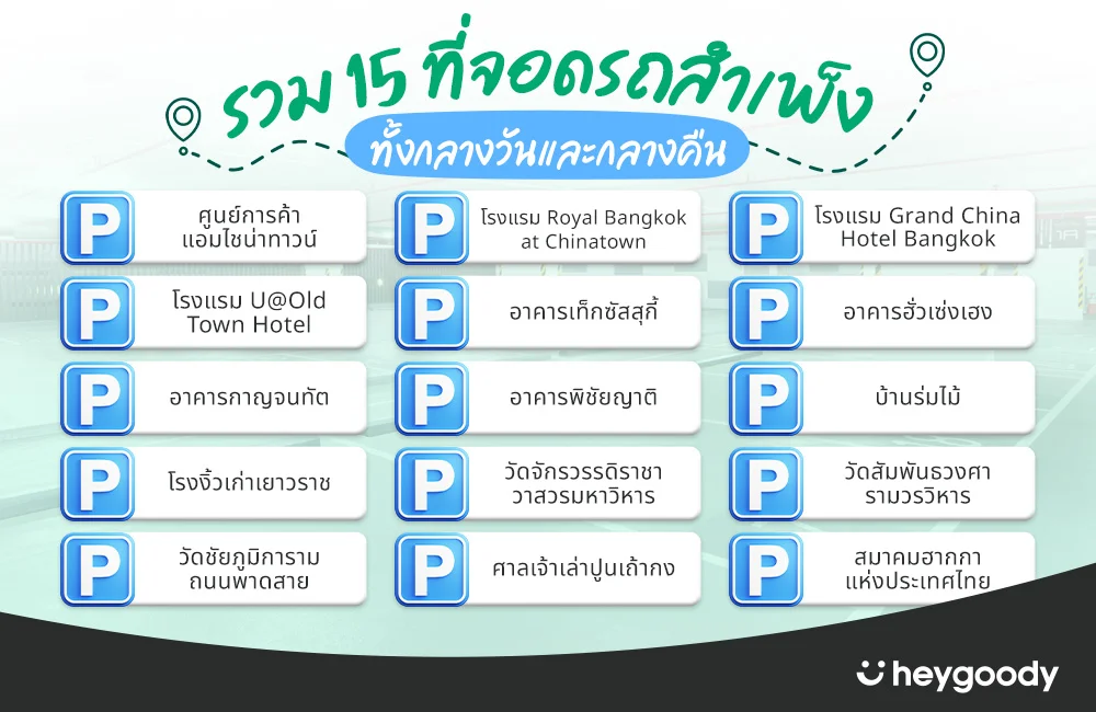 15 ที่จอดรถสำเพ็ง 2025